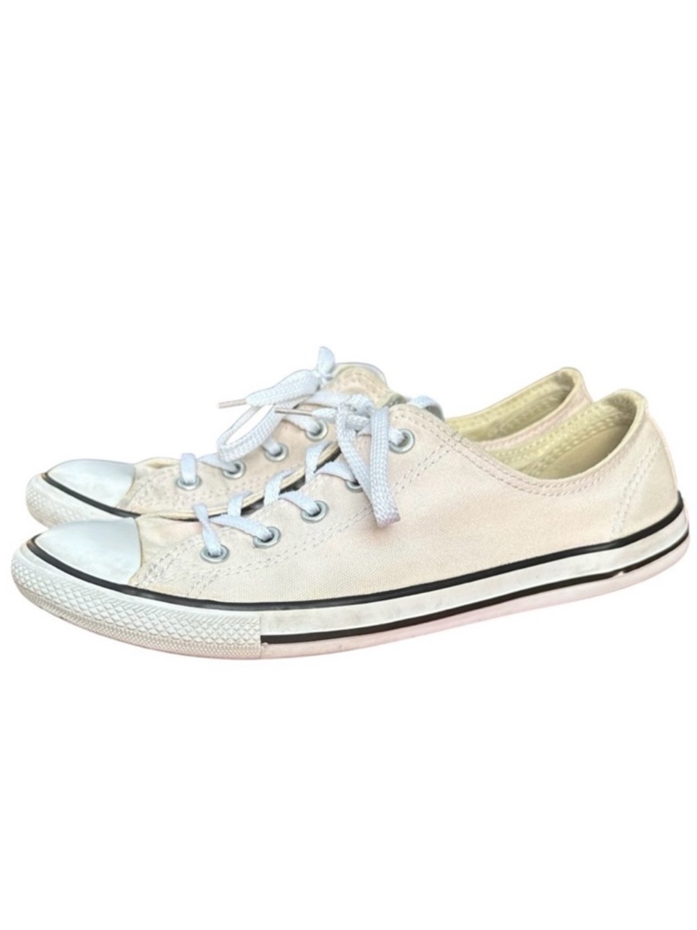 Converse Chuck Taylor All Star Low Top Sneakers Pink Canvas Womens 7 EU 38